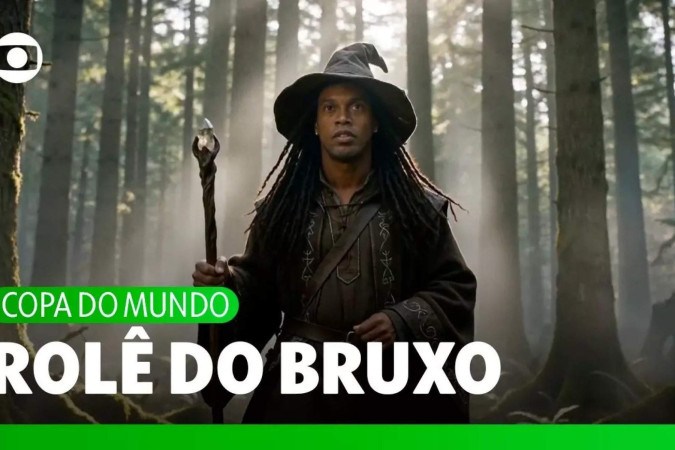 Ronaldinho Gaúcho brilha em quadros inusitados na Globo durante o Mundial de Futebol -  (crédito: Obeservatório da TV)
