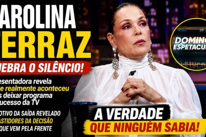 Carolina Ferraz expõe bastidores de saída da TV e surpreende com revelação -  (crédito: Observatório dos Famosos)
