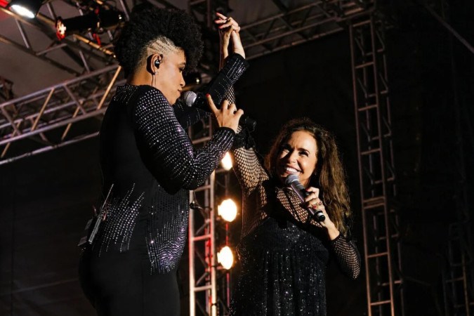Marah transforma encontro com Daniela Mercury em símbolo de realização de sonho -  (crédito: Observatório dos Famosos)