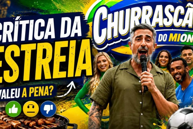 Churrascão do Mion estreia apostando no clima de Copa, mas mantém a essência do Caldeirão -  (crédito: Obeservatório da TV)