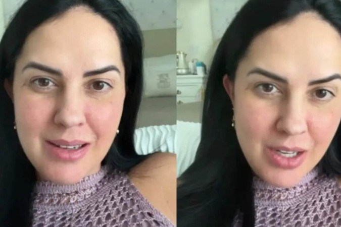 Graciele Lacerda explica resultado da biópsia após filha retirar nódulo no rosto -  (crédito: Observatório dos Famosos)