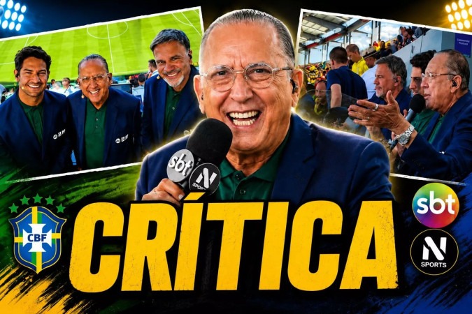 Galvão Bueno faz estreia na Copa pelo SBT e prova que algumas vozes são maiores que as emissoras -  (crédito: Obeservatório da TV)