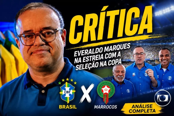 Everaldo Marques estreia como voz da Seleção na Globo e transforma pressão em segurança -  (crédito: Obeservatório da TV)