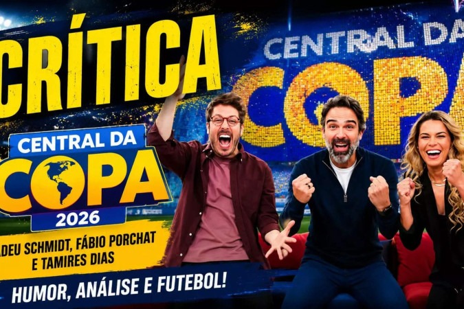 Central da Copa 2026 acerta ao misturar informação, humor e análise, mas ainda busca equilíbrio -  (crédito: Obeservatório da TV)