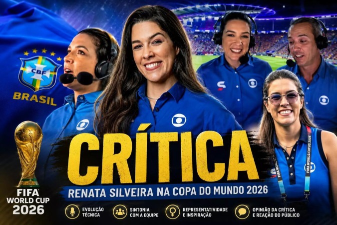 Renata Silveira na Copa do Mundo 2026: segurança, representatividade e a consolidação de uma narradora de elite -  (crédito: Obeservatório da TV)