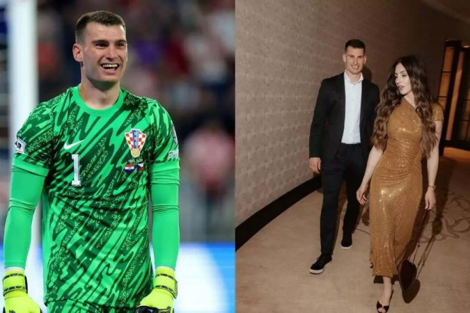 Quem é Helena Matic? Conheça a esposa de Dominik Livakovi, goleiro da Croácia -  (crédito: Observatório dos Famosos)