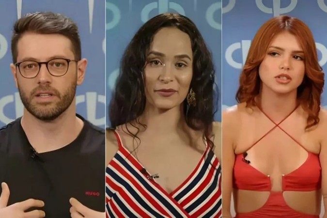 Jackson Fonseca, Luiza Parlote e Marina Keller estão Na Reta na Casa do Patrão -  (crédito: Obeservatório da TV)