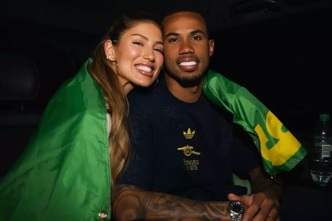 Esposa de Gabriel Magalhães desabafa sobre críticas ao jogador durante a Copa do Mundo -  (crédito: Observatório dos Famosos)
