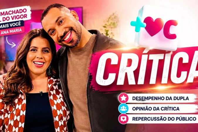 Tati Machado e Gil do Vigor mostram força própria no Mais Você sem Ana Maria Braga -  (crédito: Obeservatório da TV)
