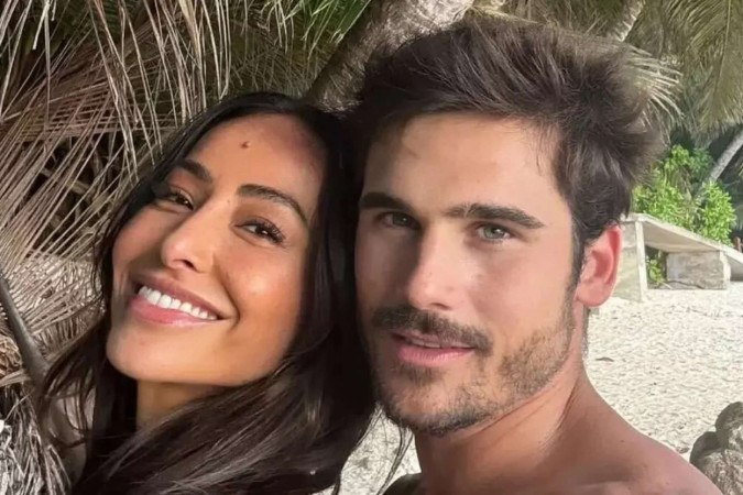 Sabrina Sato e Nicolas Prattes compartilham notícia da gravidez em vídeo emocionante -  (crédito: Observatório dos Famosos)