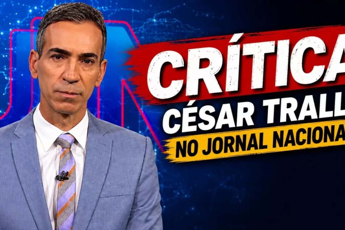 César Tralli venceu o maior desafio de sua carreira no telejornalismo? Os primeiros meses na bancada do Jornal Nacional mostram que sim -  (crédito: Obeservatório da TV)
