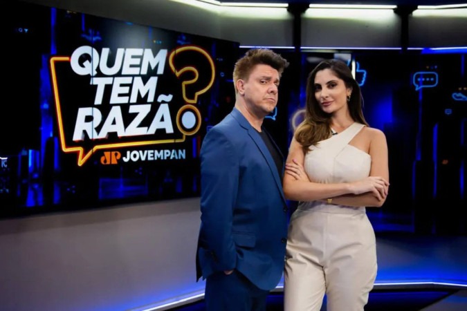 Paula Nobre e Oscar Filho comandam novidade na Jovem Pan -  (crédito: Obeservatório da TV)
