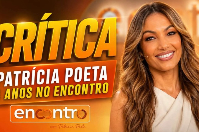 Patrícia Poeta completa quatro anos no Encontro: entre comparações inevitáveis, turbulências e a busca por uma identidade própria -  (crédito: Obeservatório da TV)