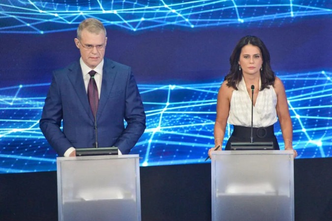 Adriana Araújo e Eduardo Oinegue vão comandar debates da Band nas eleições -  (crédito: Obeservatório da TV)