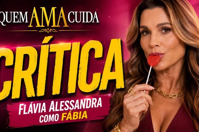Com sensualidade, humor e mistério, Flávia Alessandra faz de Fábia um dos personagens mais intrigantes de Quem Ama Cuida -  (crédito: Obeservatório da TV)