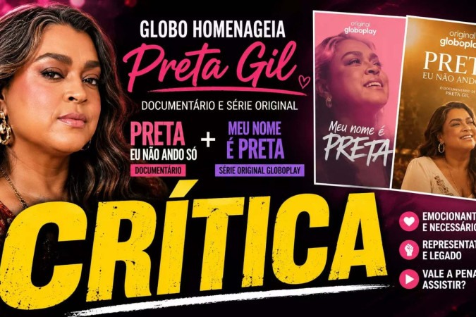 Globo acerta ao eternizar o legado de Preta Gil com documentário e série emocionantes -  (crédito: Obeservatório da TV)