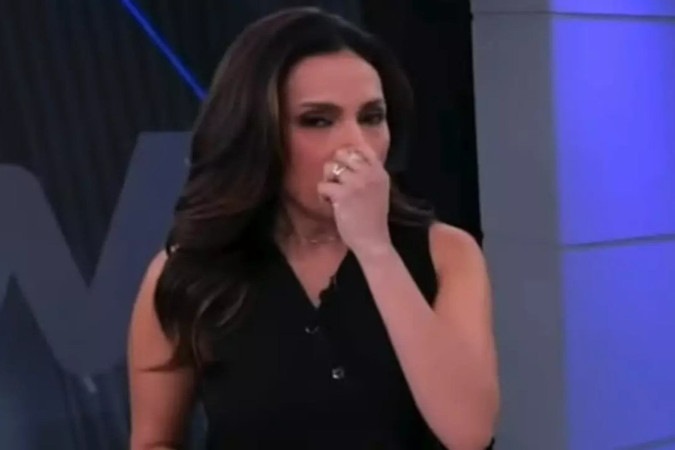 Márcia Dantas sai chorando de programa na Jovem Pan após desentendimento com diretor -  (crédito: Obeservatório da TV)