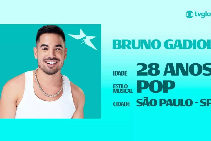 Bruno Gadiol, ex-The Voice e galã de Malhação, disputa vaga no Estrelas da Casa -  (crédito: Obeservatório da TV)