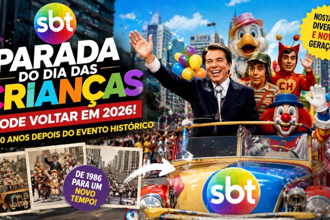 Com Parada do Dia das Crianças, SBT pode transformar nostalgia em uma importante ação de aproximação do canal com o público -  (crédito: Obeservatório da TV)