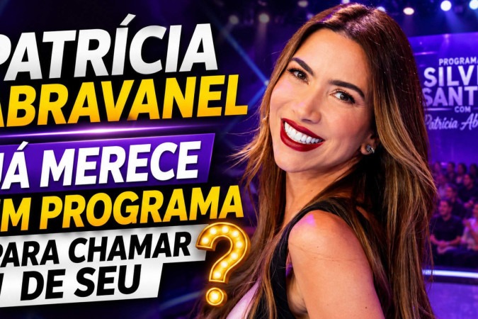 Patrícia Abravanel já merece um programa para chamar de seu? -  (crédito: Obeservatório da TV)