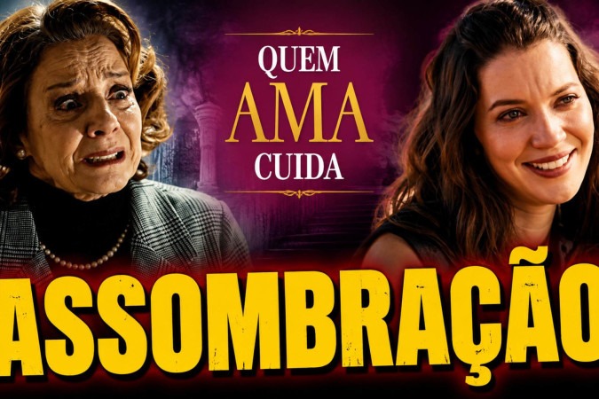 Quem Ama Cuida: Diná é atormentada por Francesca e faz apelo desesperado à morta -  (crédito: Obeservatório da TV)
