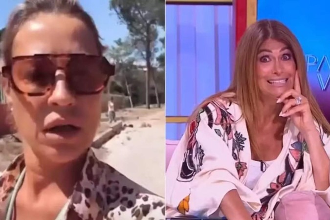 Luana Piovani vira alvo de xenofobia após briga em Cascais -  (crédito: Obeservatório da TV)