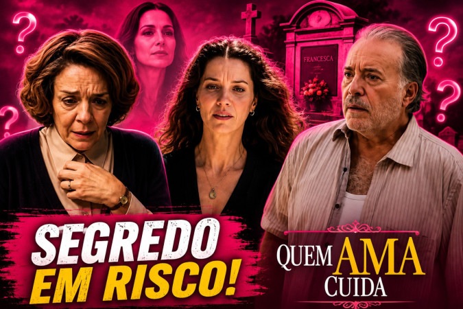 Segredo no cemitério: 3 pistas colocam Diná contra a parede em Quem Ama Cuida -  (crédito: Obeservatório da TV)