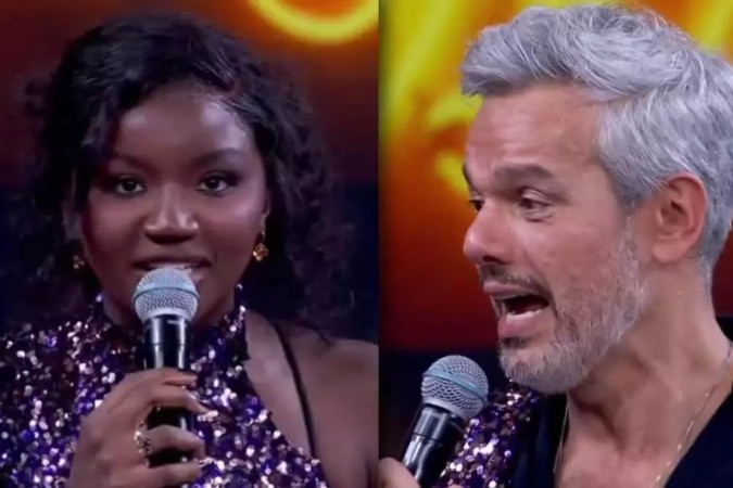 Com emoção, Kenya Sade e Otaviano Costa se despedem da Dança dos Famosos -  (crédito: Obeservatório da TV)