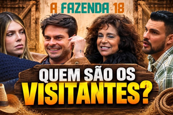 A Fazenda 18: quem são os quatro visitantes e qual é a missão deles no reality da Record -  (crédito: Obeservatório da TV)