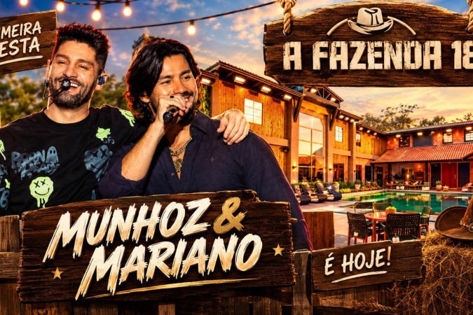 A Fazenda 18: Peões recebem figurinos e entram no clima da primeira festa -  (crédito: Obeservatório da TV)