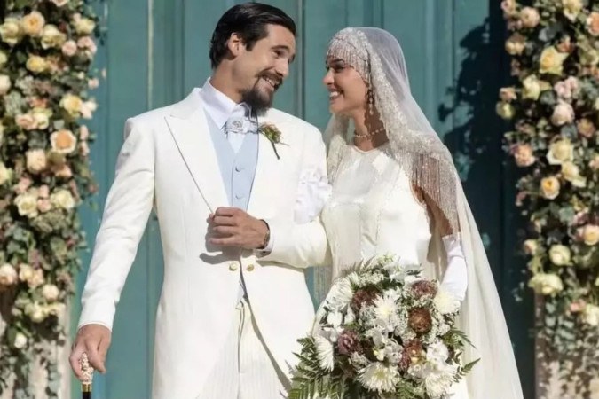 A Nobreza do Amor: casamento de Virgínia vira fiasco com desmaio e gafe de Mirinho -  (crédito: Obeservatório da TV)
