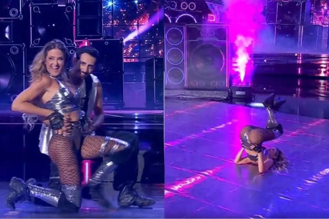 Ticiane Pinheiro arranca elogios com ‘quadradinho de oito’ e avança na Dança dos Famosos -  (crédito: Obeservatório da TV)