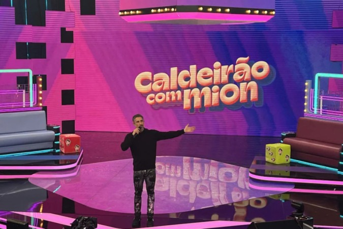 Caldeirão com Mion estreia novo game chamado Na Ordem Certa -  (crédito: Obeservatório da TV)