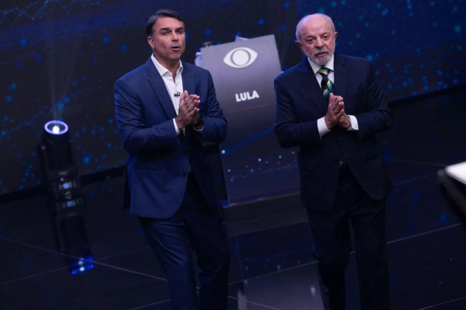 Debate entre Lula e Flávio Bolsonaro faz audiência da Band disparar e ultrapassar 14 pontos no Ibope -  (crédito: Obeservatório da TV)