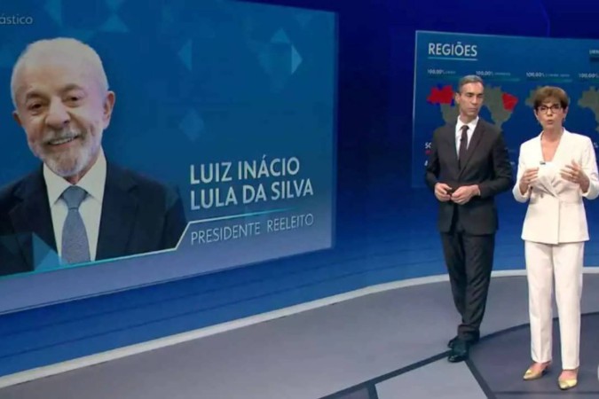 Globo registra pico de quase 40 pontos de audiência após confirmação da vitória de Lula -  (crédito: Obeservatório da TV)