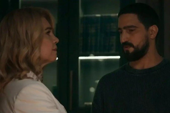 Heitor confronta Pilar e a aponta como suspeita da morte de Arthur em Quem Ama Cuida -  (crédito: Obeservatório da TV)